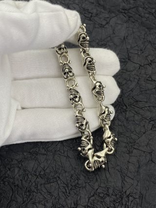 Chrome Hearts Clown Jester Silver Bracelet view 7