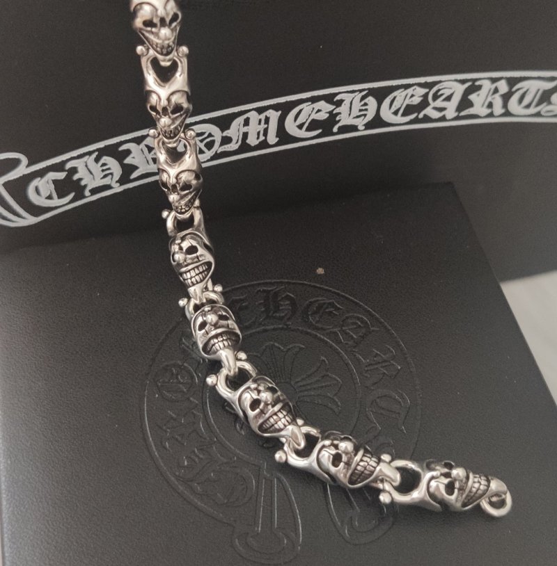 Chrome Hearts Clown Jester Silver Bracelet view