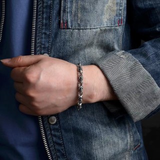 Chrome Hearts Clown Jester Silver Bracelet view 9