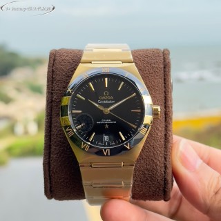 Omega Constellation 41mm Gold Steel Watch view 5