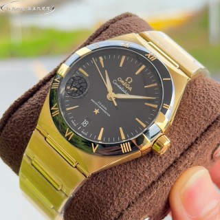 Omega Constellation 41mm Gold Steel Watch view 6