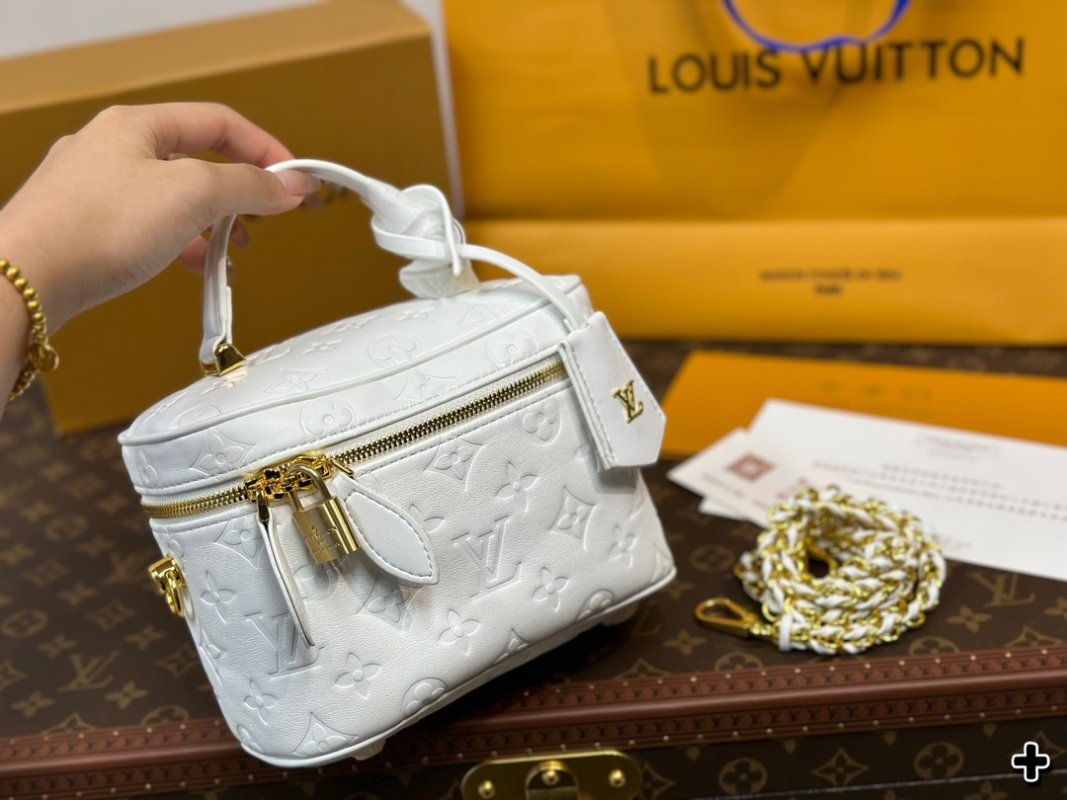 Louis Vuitton Monogram Embossed Black Cosmetic Case view