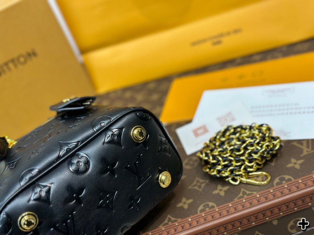 Louis Vuitton Monogram Embossed Black Cosmetic Case view