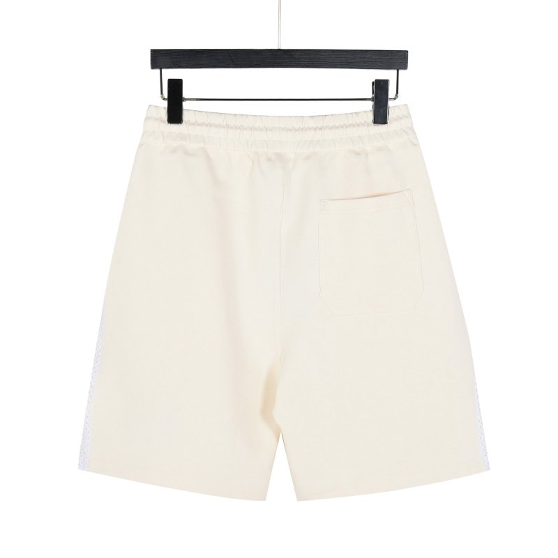 Fendi Cream Mesh Panel Shorts with FF Logo view