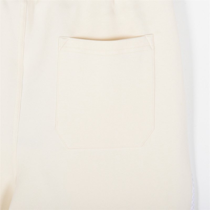 Fendi Cream Mesh Panel Shorts with FF Logo view