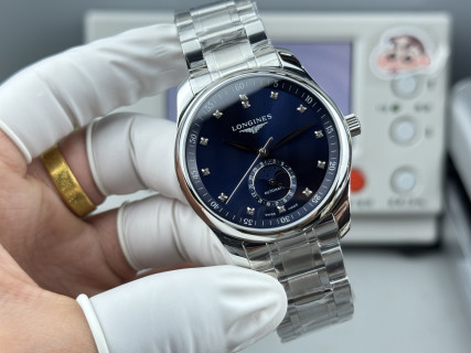 Longines Master Collection Moonphase 40mm Automatic Watch Silver view 2