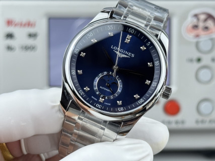 Longines Master Collection Moonphase 40mm Automatic Watch Silver view 5