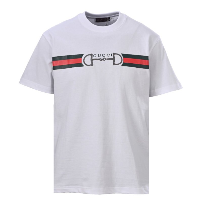 Gucci Horsebit Web Stripe White T-Shirt view