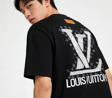Essentials Black A Logo Short Sleeve T-Shirt view 4