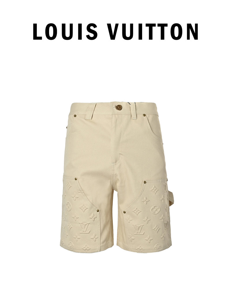 Louis Vuitton Monogram Cargo Shorts Beige view