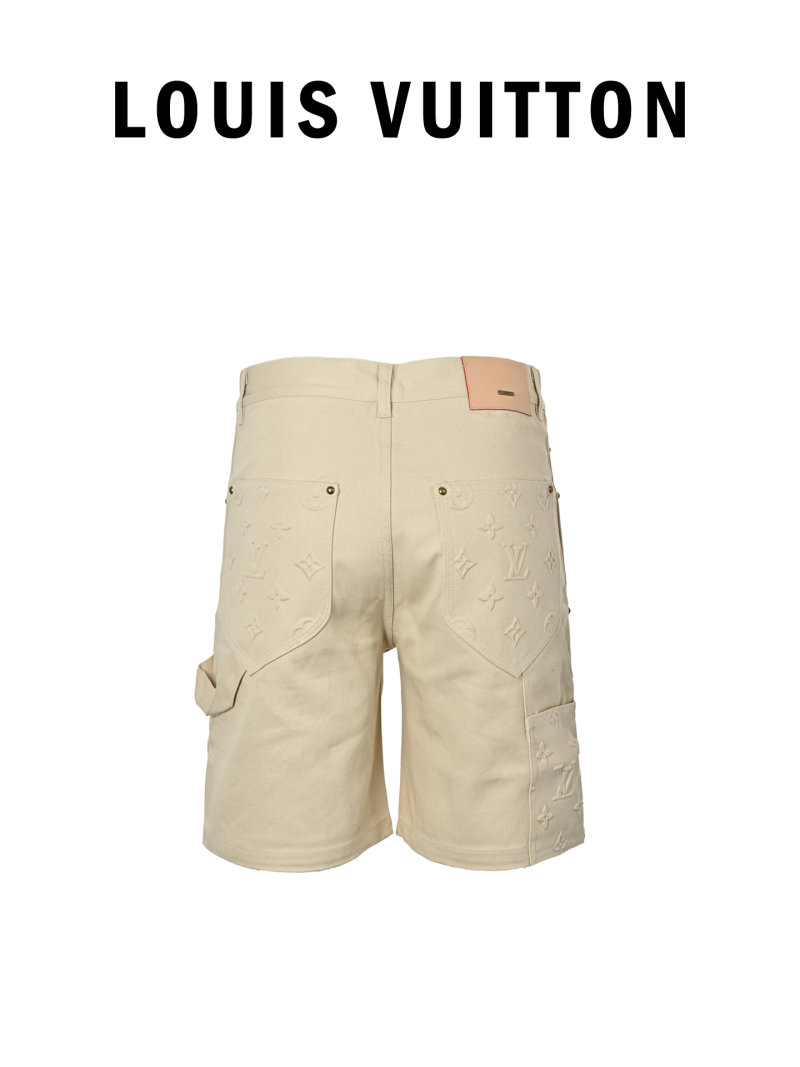Louis Vuitton Monogram Cargo Shorts Beige view