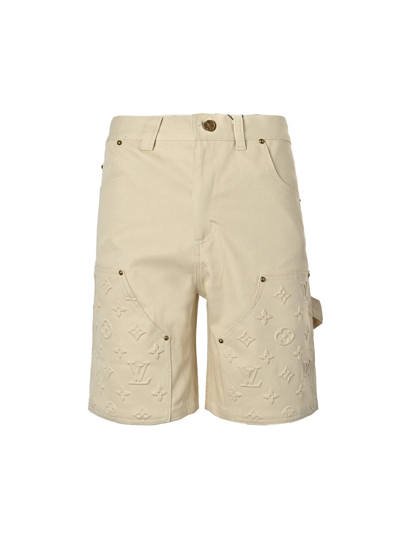 Louis Vuitton Monogram Cargo Shorts Beige view