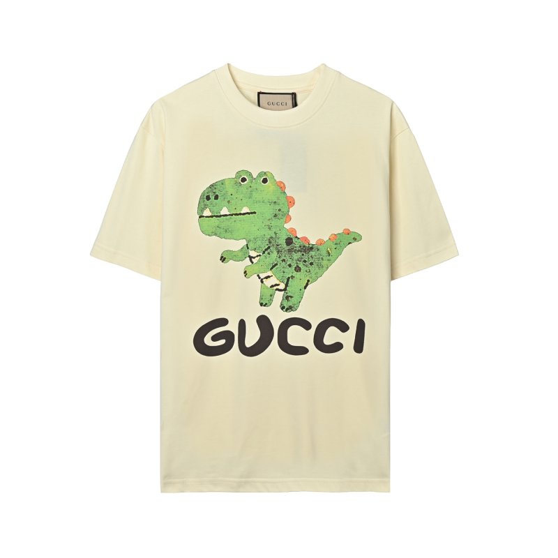 Gucci Dinosaur Print Cream T-Shirt view
