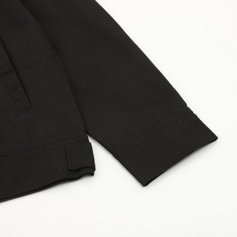 Black Quilted Overshirt Jacket view