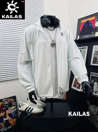 Kailas White Lightweight Windbreaker Jacket
