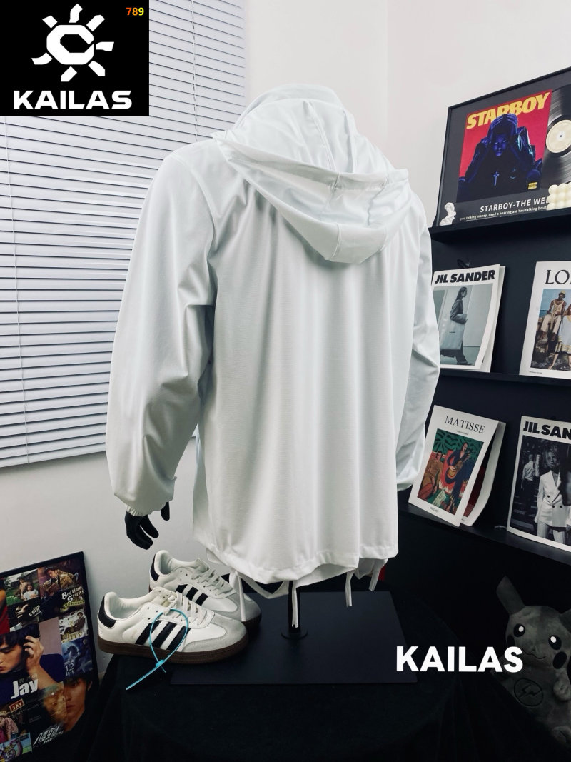 Kailas White Lightweight Windbreaker Jacket view