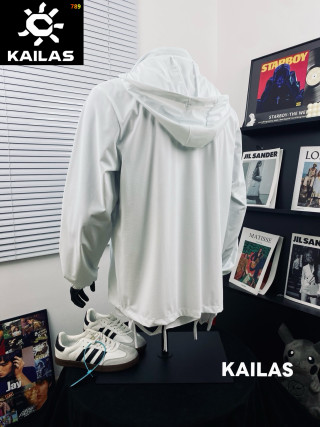 Kailas White Lightweight Windbreaker Jacket view 3