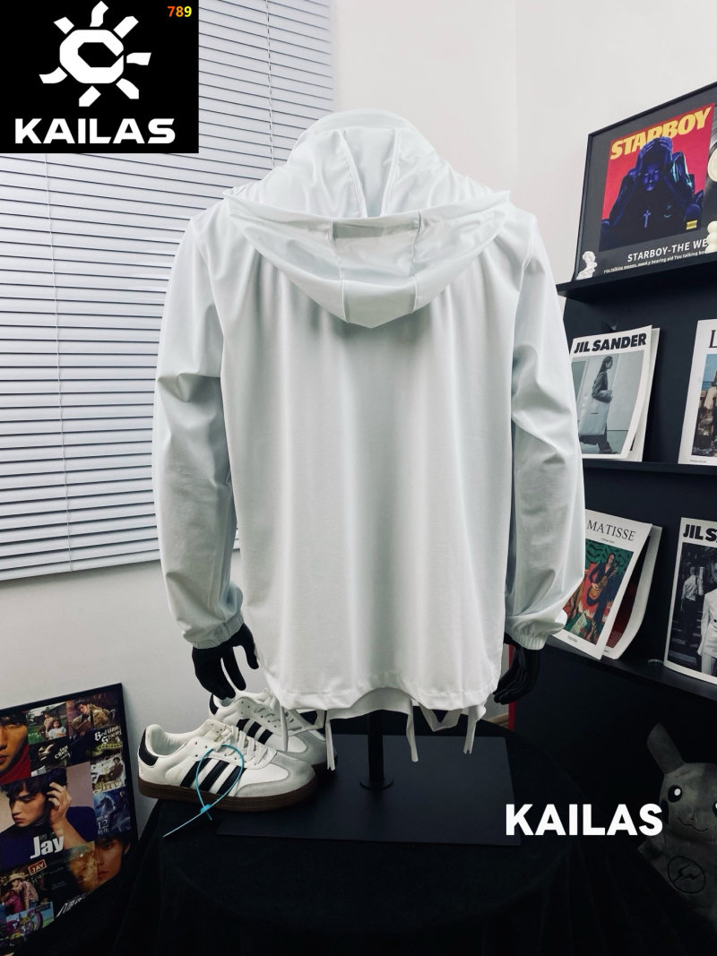 Kailas White Lightweight Windbreaker Jacket view