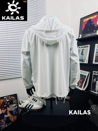Kailas White Lightweight Windbreaker Jacket view 5