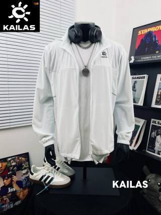 Kailas White Lightweight Windbreaker Jacket view 7