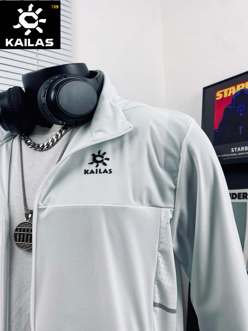 Kailas White Lightweight Windbreaker Jacket view