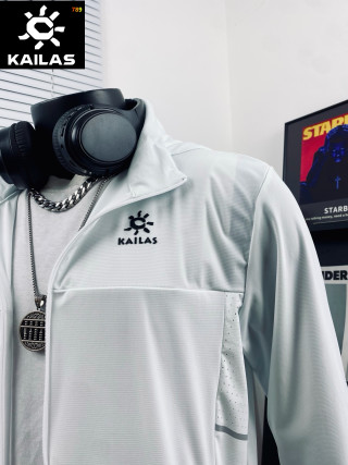 Kailas White Lightweight Windbreaker Jacket view 8