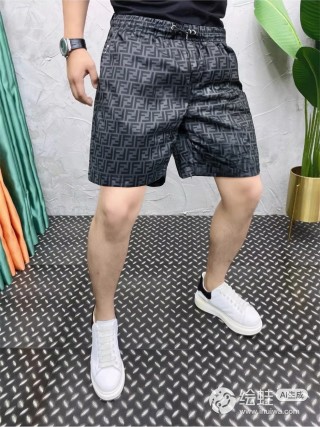 Fendi Navy Monogram Shorts view 2