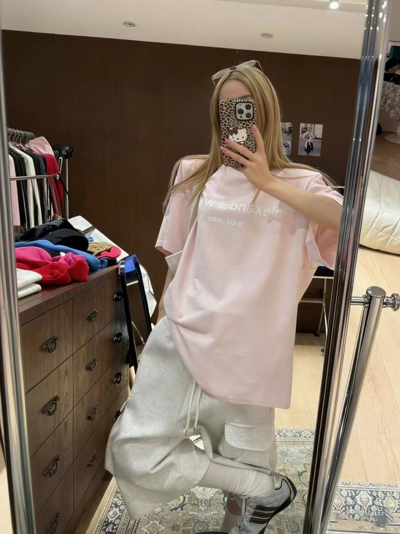 Pink Oversized Graphic Short Sleeve T-Shirt