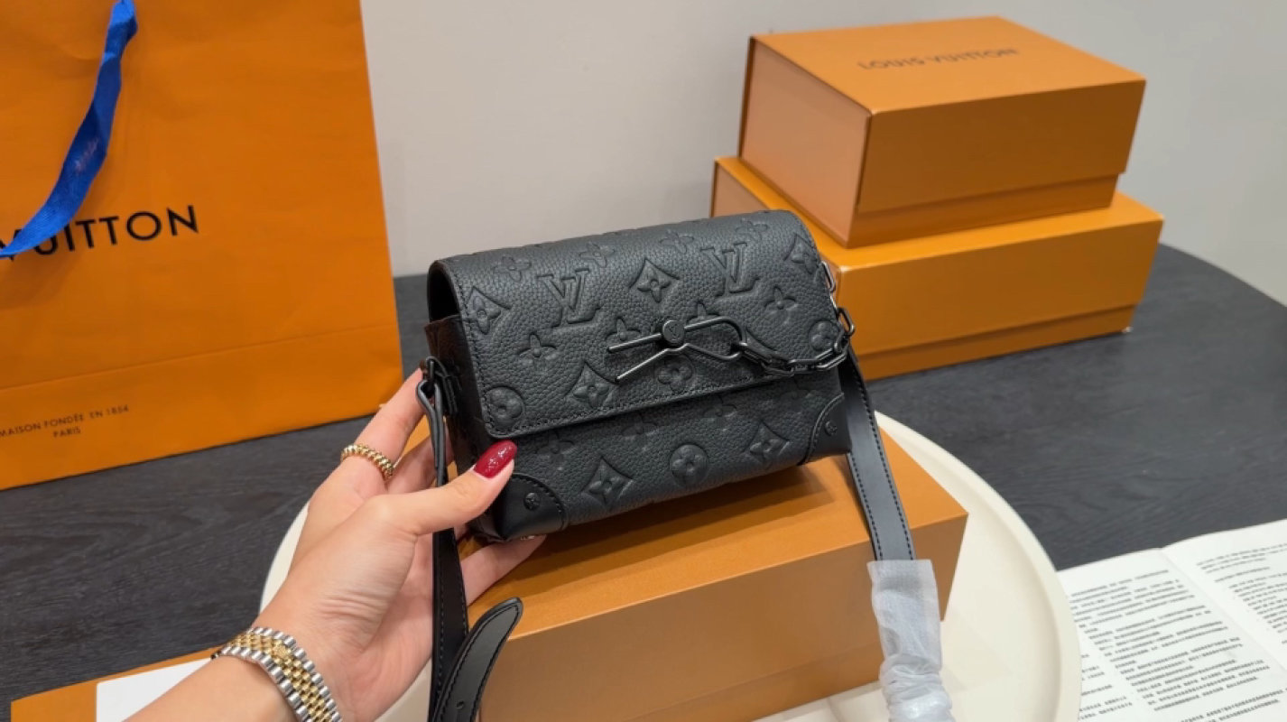 Louis Vuitton Twist PM Monogram Empreinte Black Crossbody Bag
