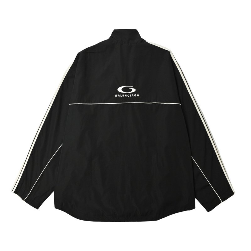 Oakley Black Track Jacket with White Stripe Detail view