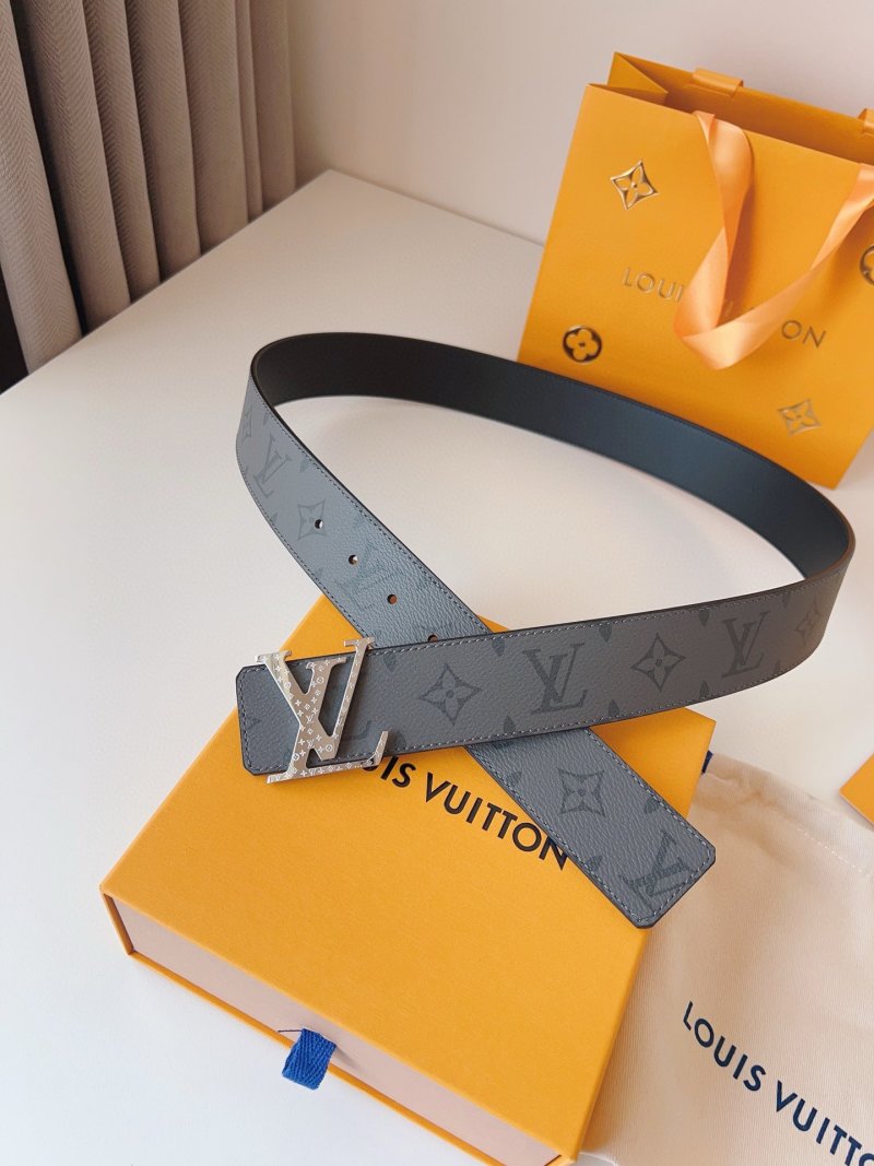 Louis Vuitton Monogram Canvas Belt with LV Buckle - Black view