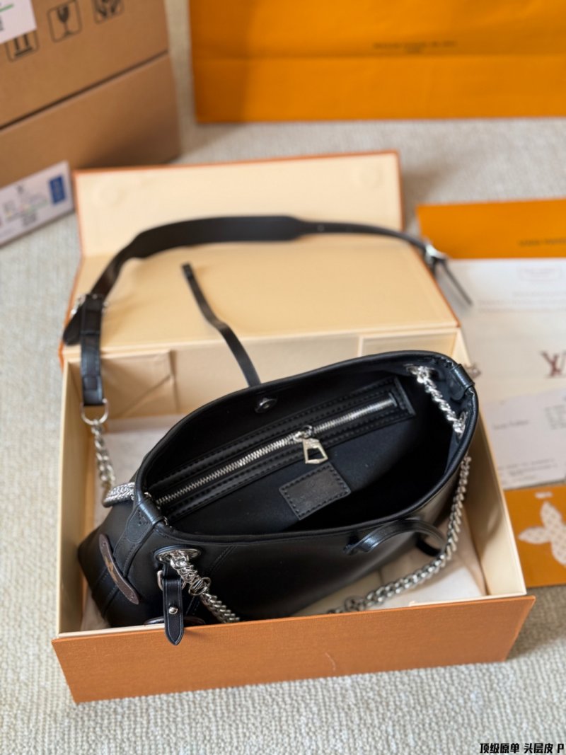 Louis Vuitton Carryall BB Black Leather Chain Shoulder Bag view
