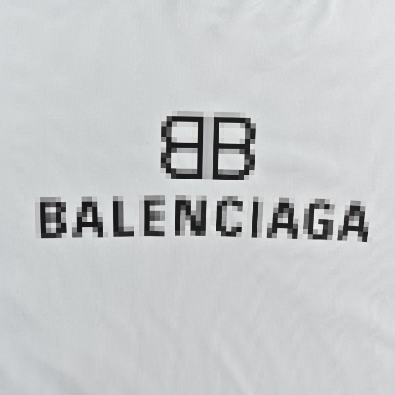 Balenciaga BB Logo Cream T-Shirt view