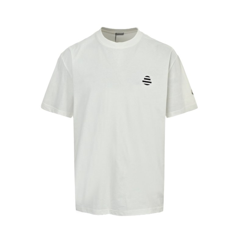 Essentials White Striped Logo T-Shirt view