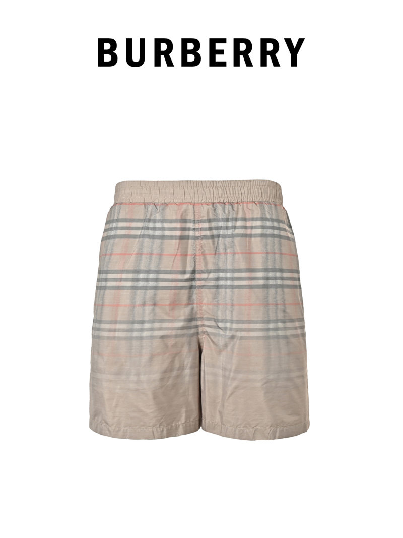 Burberry Gradient Check Swim Shorts - Beige