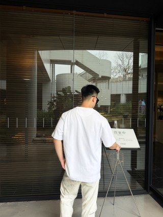 Fendi White Crew Neck Short Sleeve T-Shirt view 5