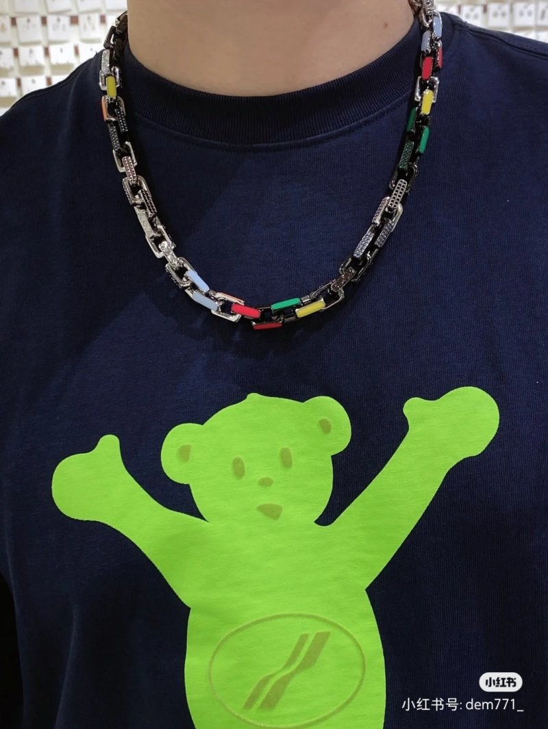 Louis Vuitton Paradise Chain Necklace with Colorful Enamel Links
