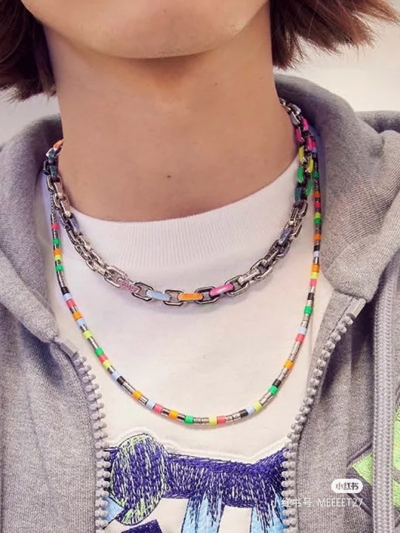 Louis Vuitton Paradise Chain Necklace with Colorful Enamel Links view