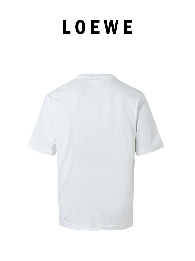Loewe Logo Print White T-Shirt view