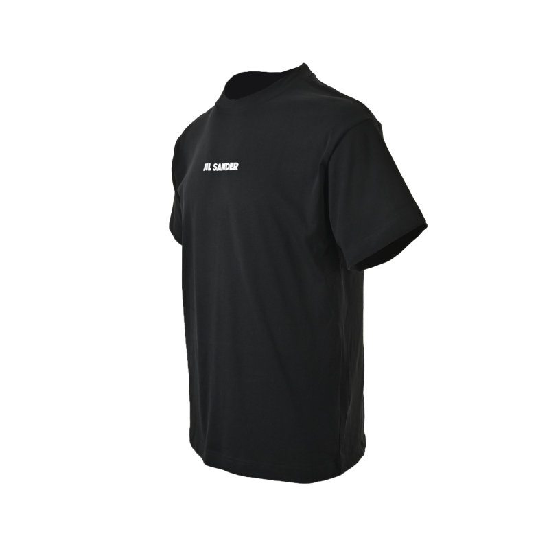 Black Oversized Short Sleeve T-Shirt with Red Heart Print view