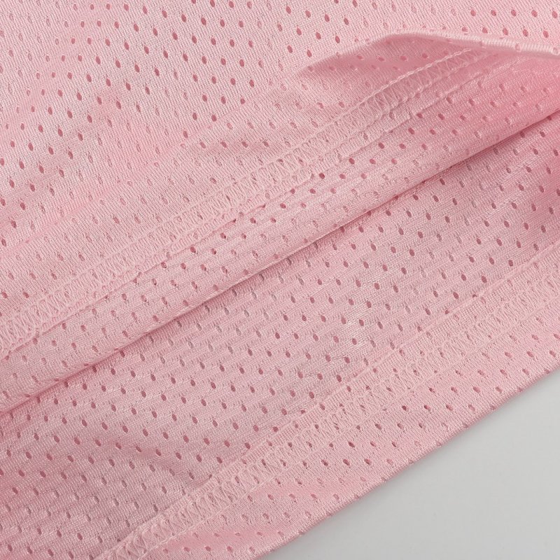 Essentials Pink Mesh Logo T-Shirt view