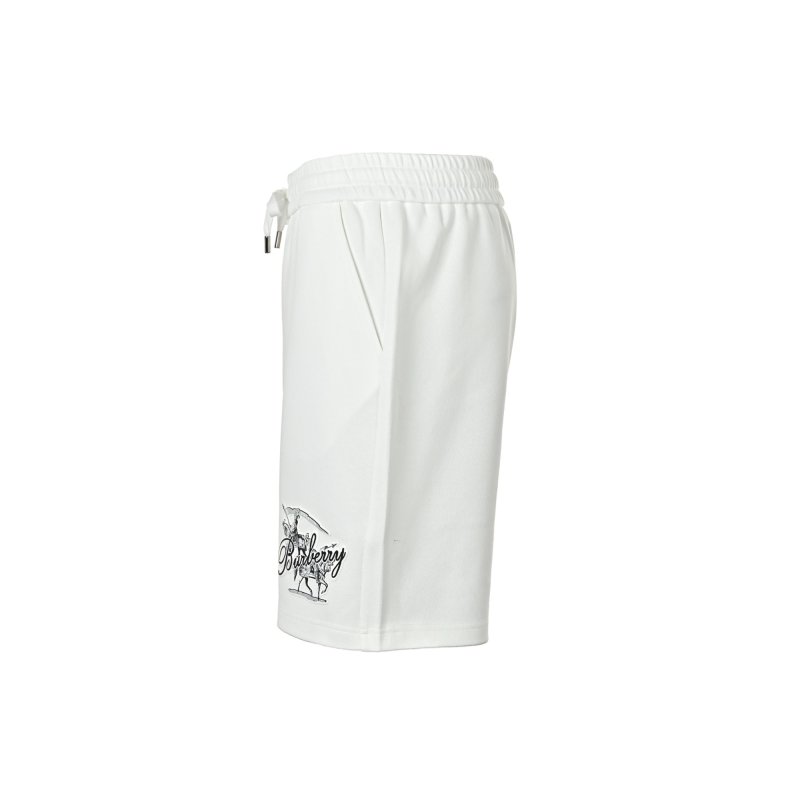 Burberry White Logo Shorts view