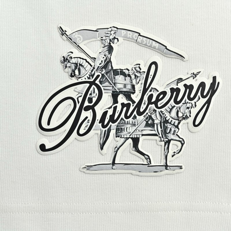 Burberry White Logo Shorts view
