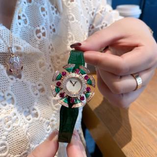 Bulgari Divas' Dream 33mm Rose Gold Diamond Amethyst Watch view 7