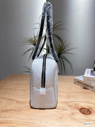 MLB Underarm Hobo Bag White with Black Handles view 8