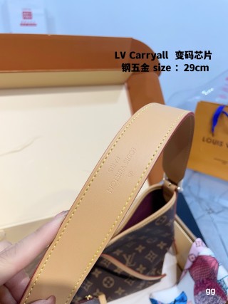 Louis Vuitton Carryall Monogram Canvas Shoulder Bag 29cm view 6