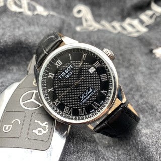 Tissot PRX Powermatic 80 Silver Dial Leather Strap Watch view 2