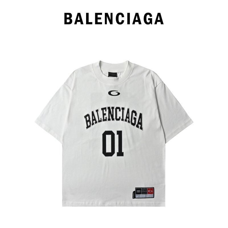 Balenciaga 01 Logo White T-Shirt view