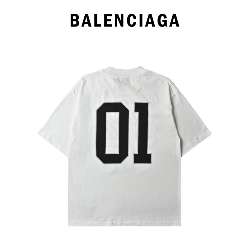 Balenciaga 01 Logo White T-Shirt view