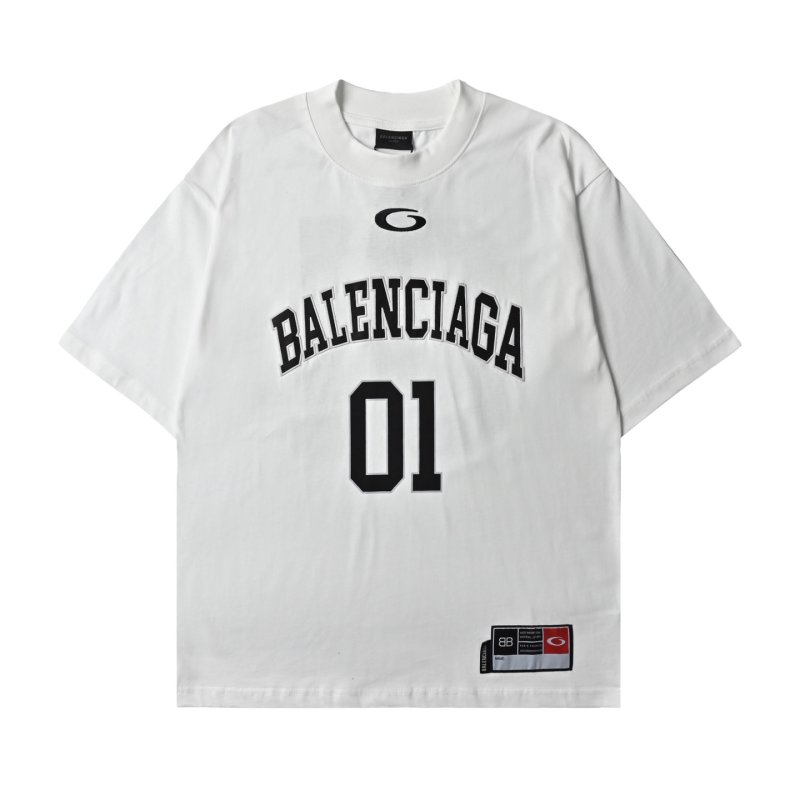 Balenciaga 01 Logo White T-Shirt view